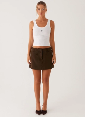 Solstice Mini Skirt - Khaki Solstice Mini Skirt - Khaki