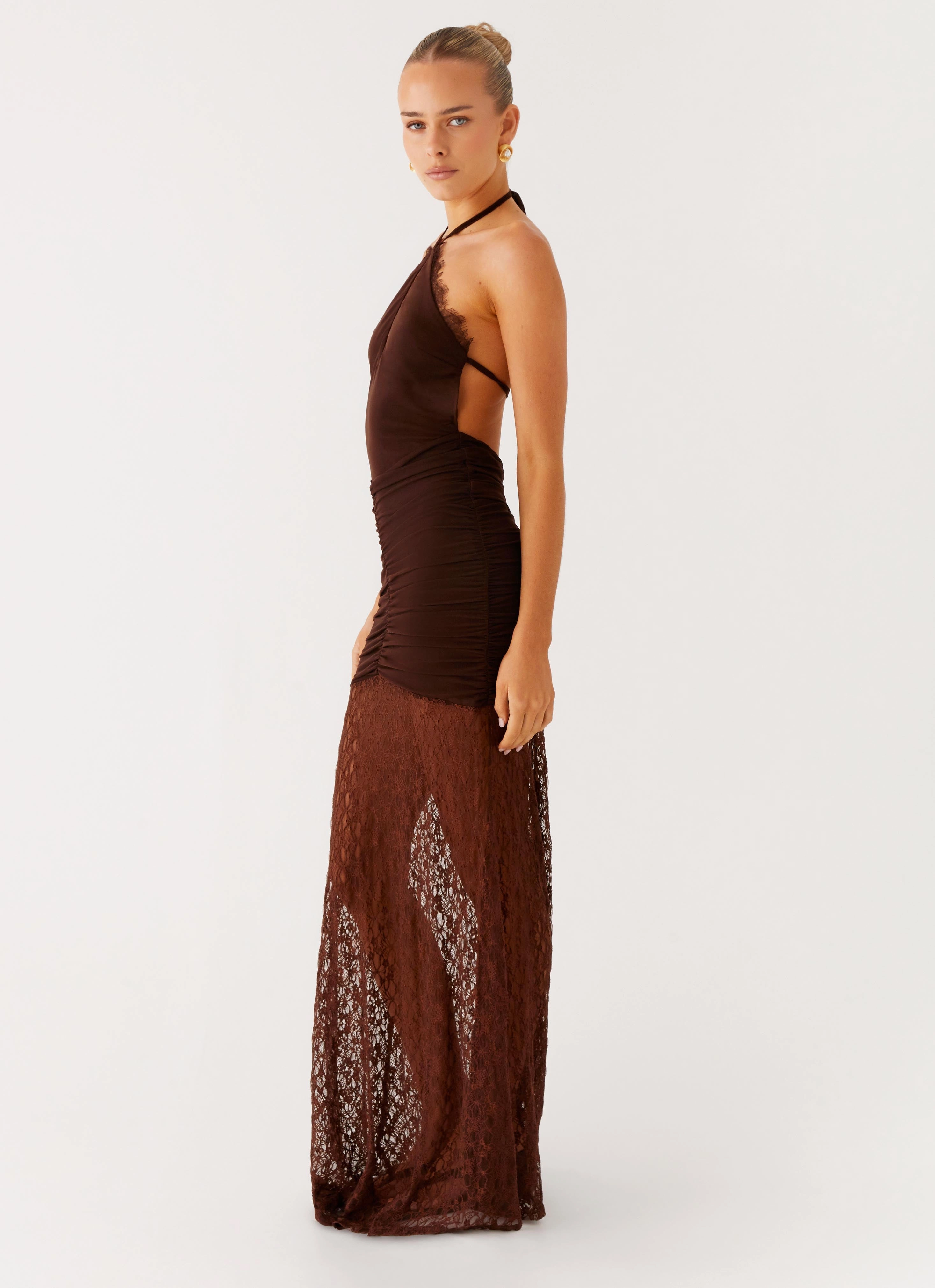 Somber Maxi Dress - Chocolate