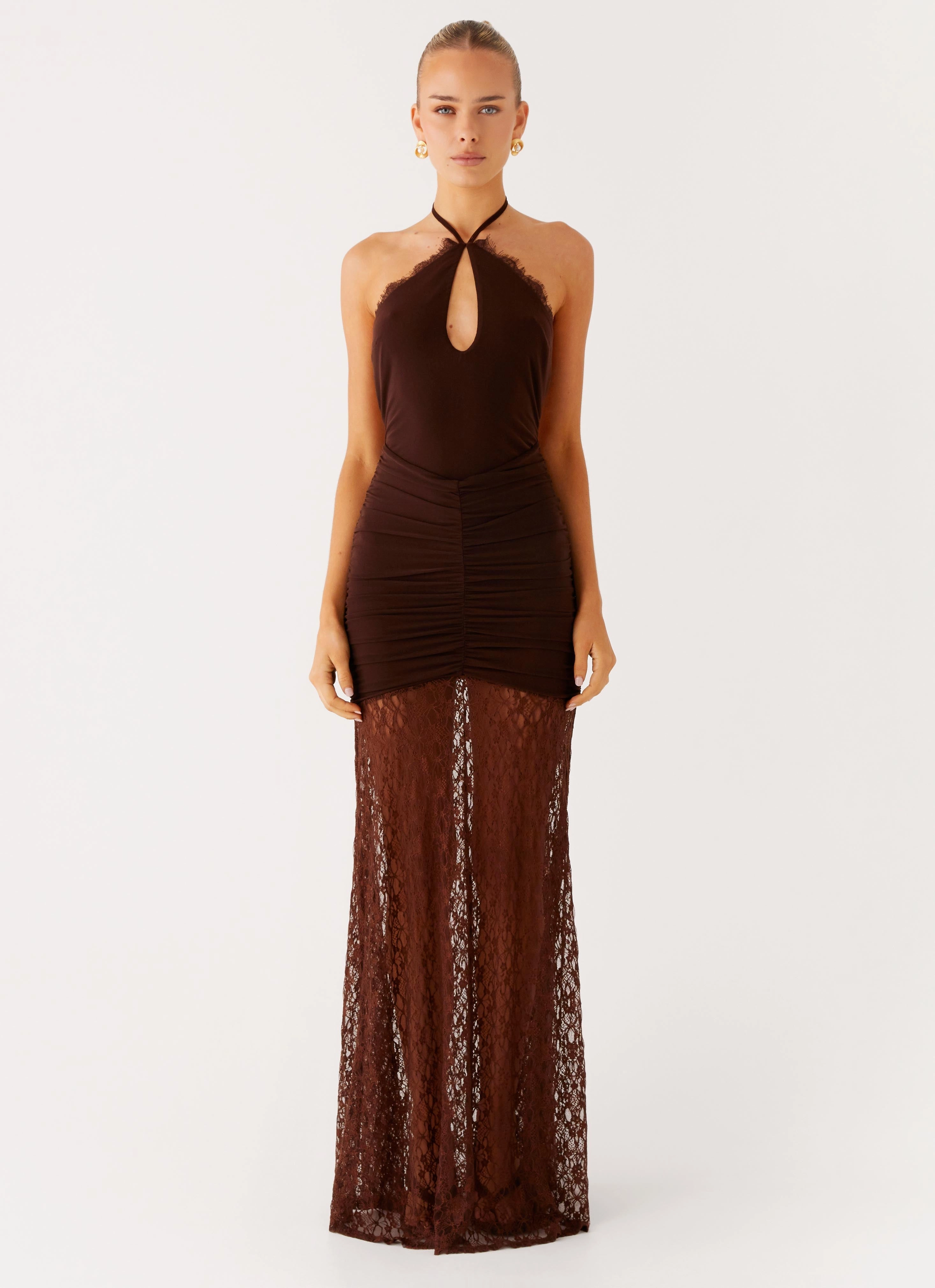 Somber Maxi Dress - Chocolate