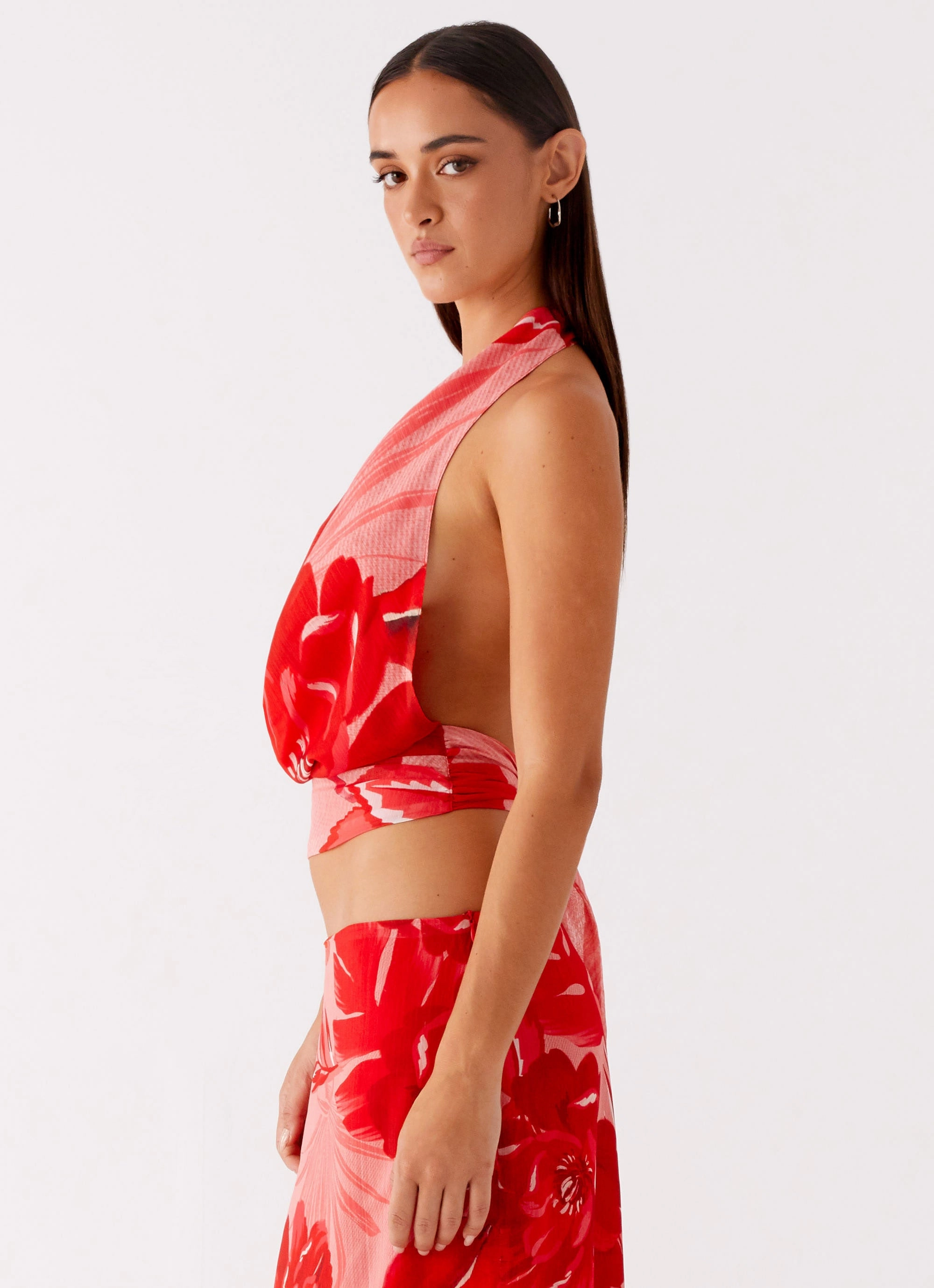 Soren Halter Top - Sicily Sunsets Print