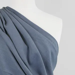 Spa - Airforce Blue, Viscose and Linen Woven Fabric Sample