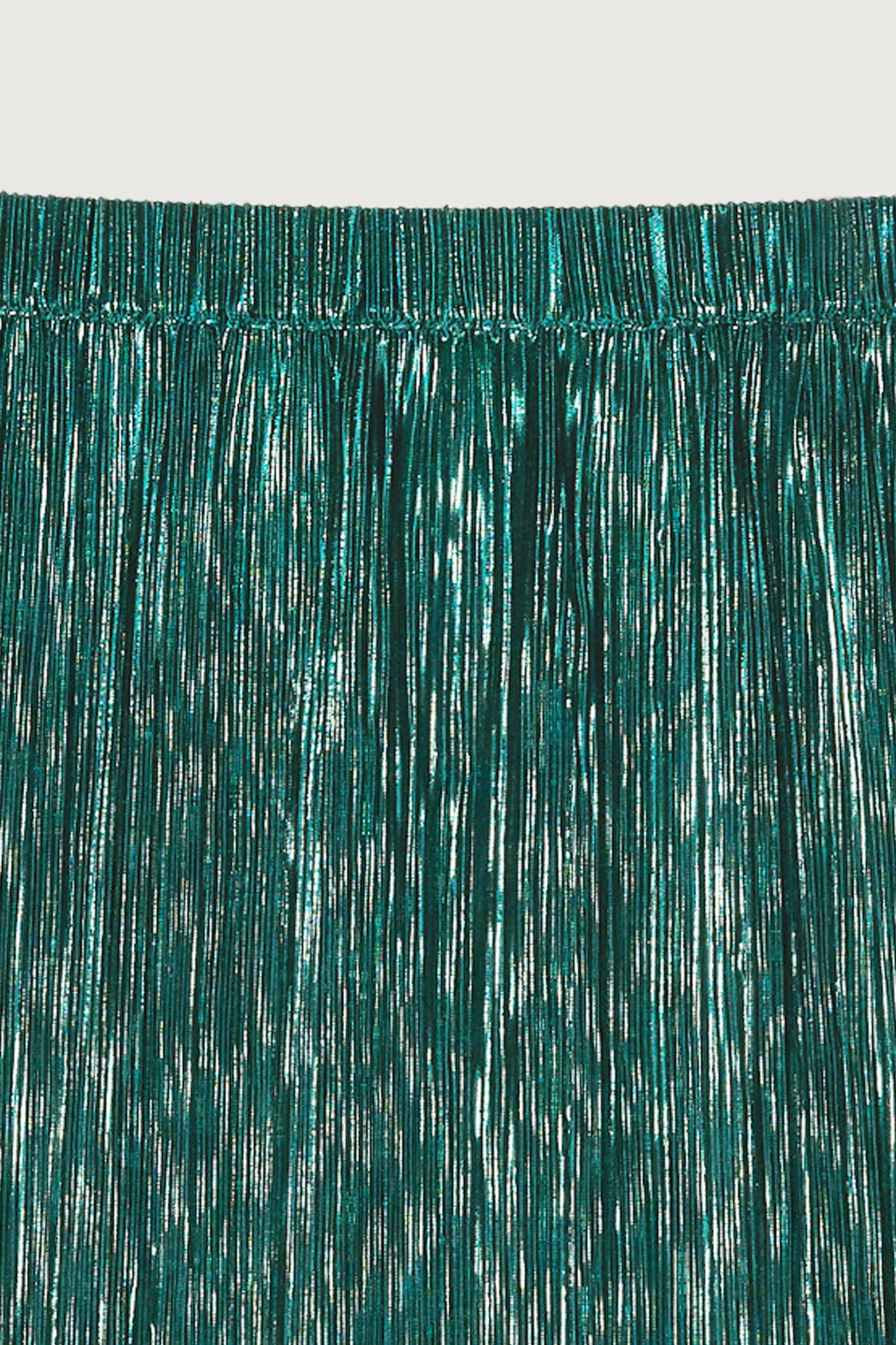 SPARKLY PLEATED MIDI SKIRT