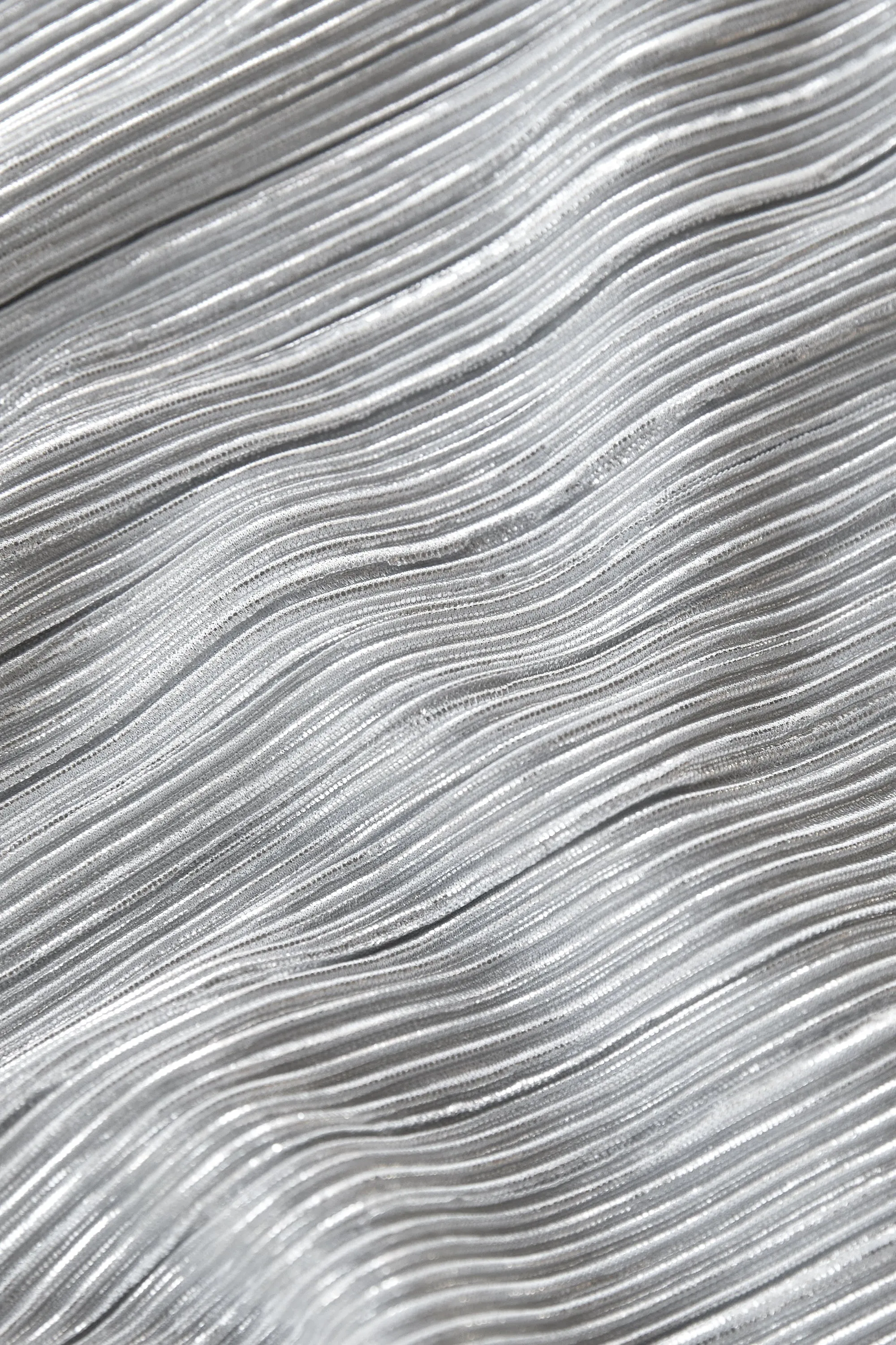 SPARKLY PLEATED MIDI SKIRT