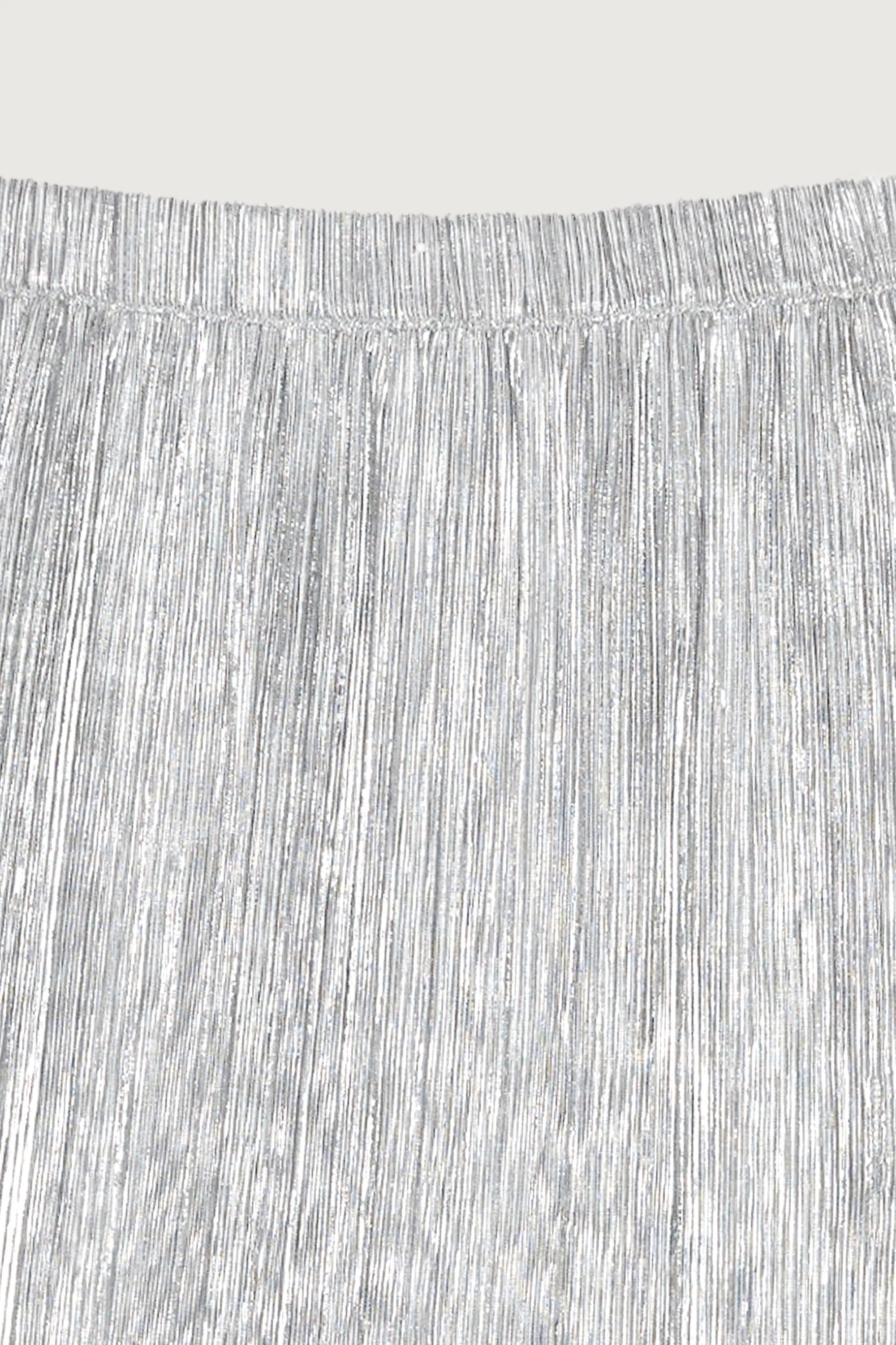 SPARKLY PLEATED MIDI SKIRT