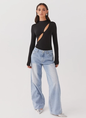 Special Affair Long Sleeve Bodysuit - Black Special Affair Long Sleeve Bodysuit - Black