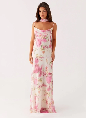 Spencer Maxi Dress - Ivory Floral Print Spencer Maxi Dress - Ivory Floral Print
