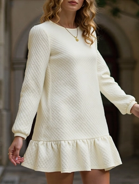 Spliced Casual Sweatshirt Dress Spliced Casual Sweatshirt Dress