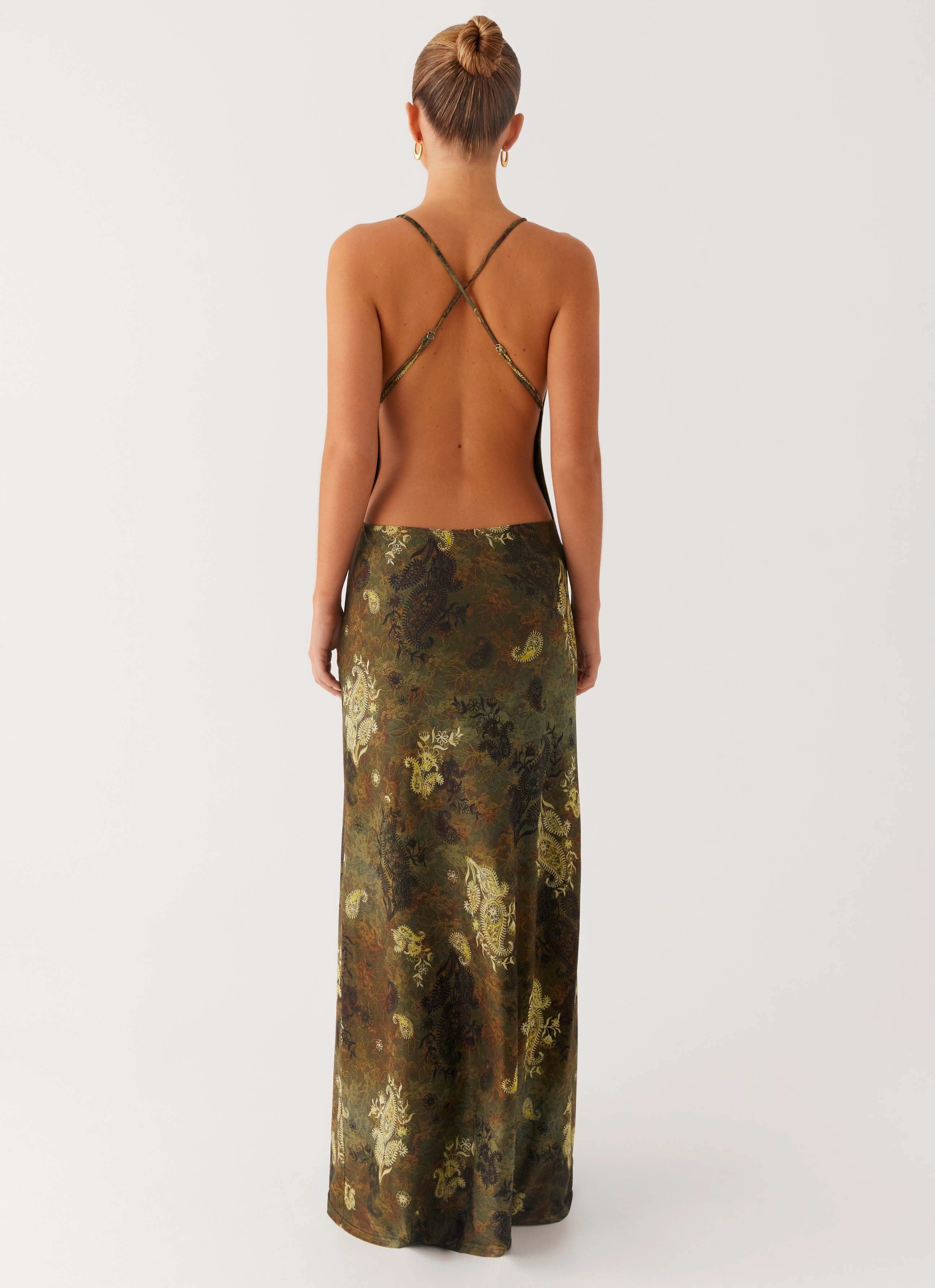 Star Fields Maxi Dress - Cyber Floral