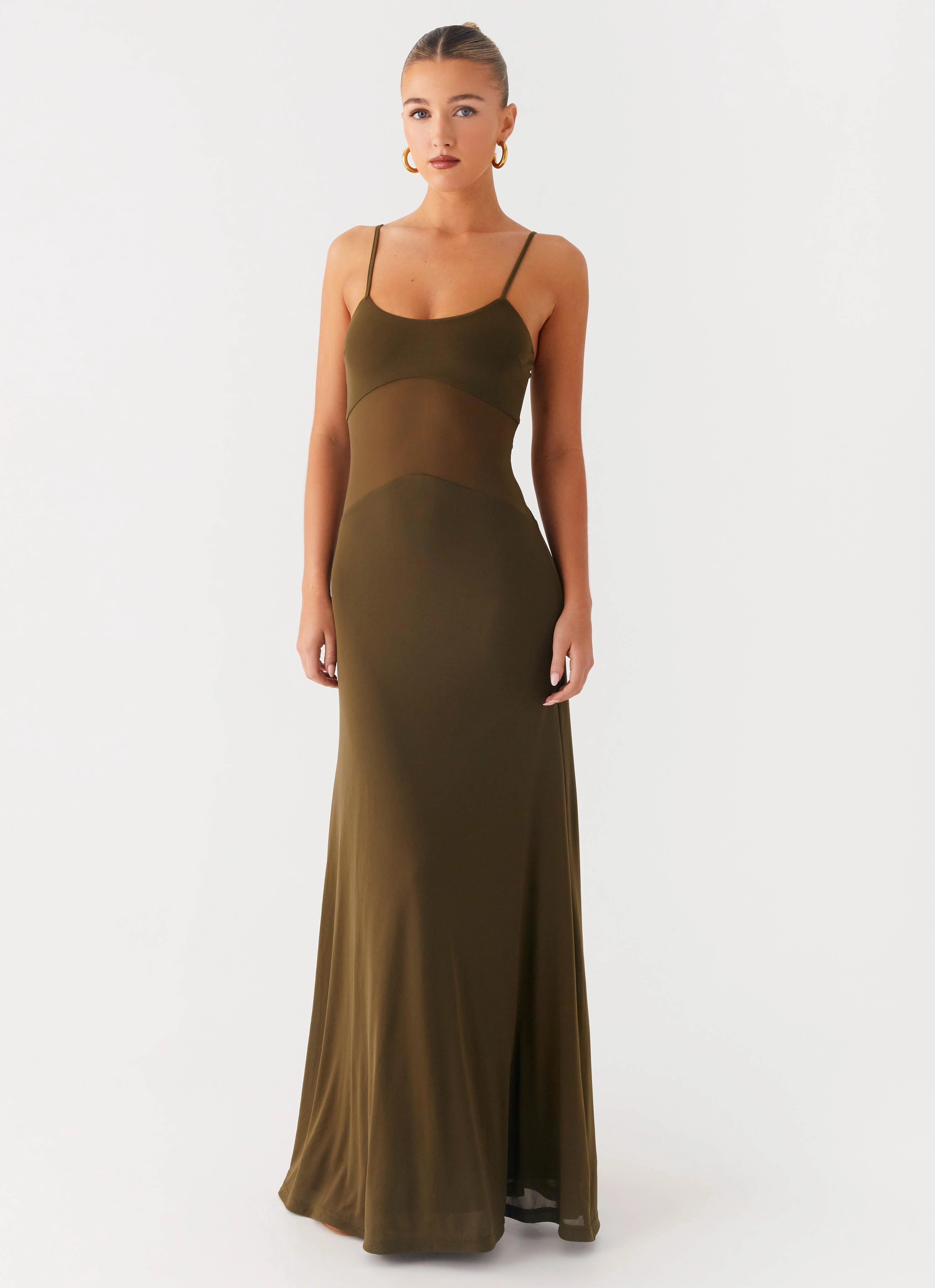 Starfall Maxi Dress - Khaki