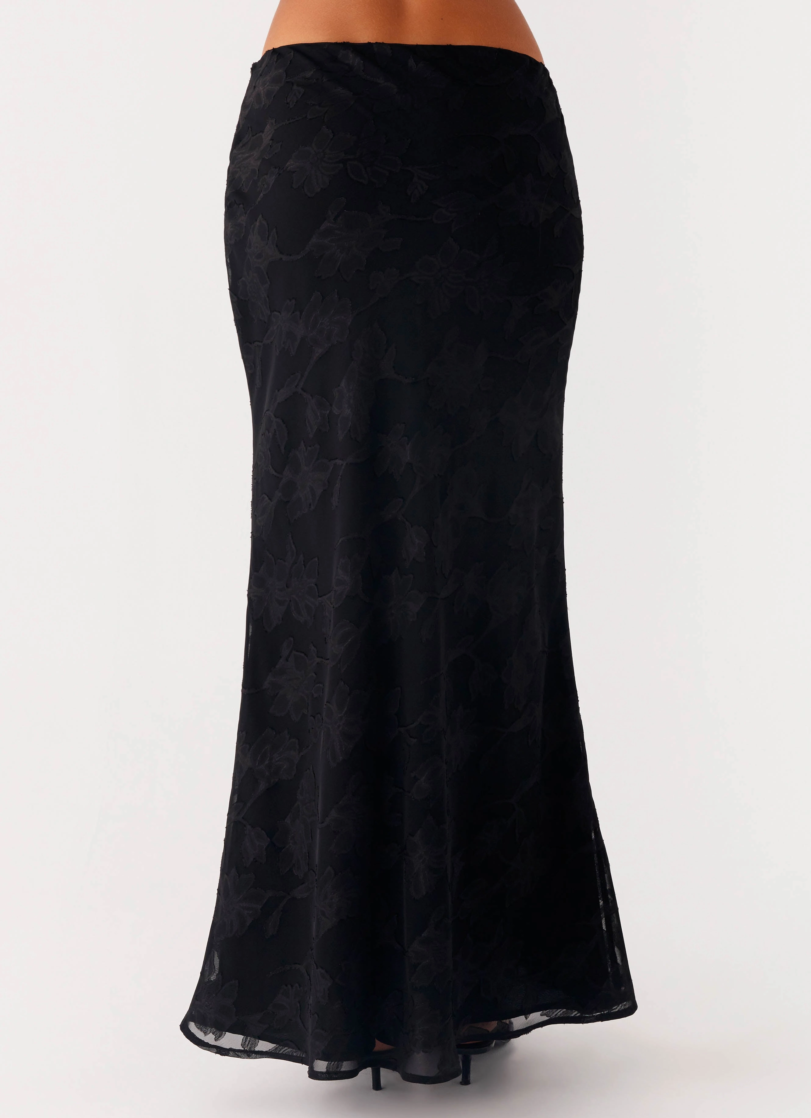Starlit Maxi Skirt - Black