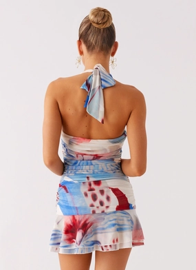 Starlit Night Mini Dress - Deep Sea Bloom Starlit Night Mini Dress - Deep Sea Bloom