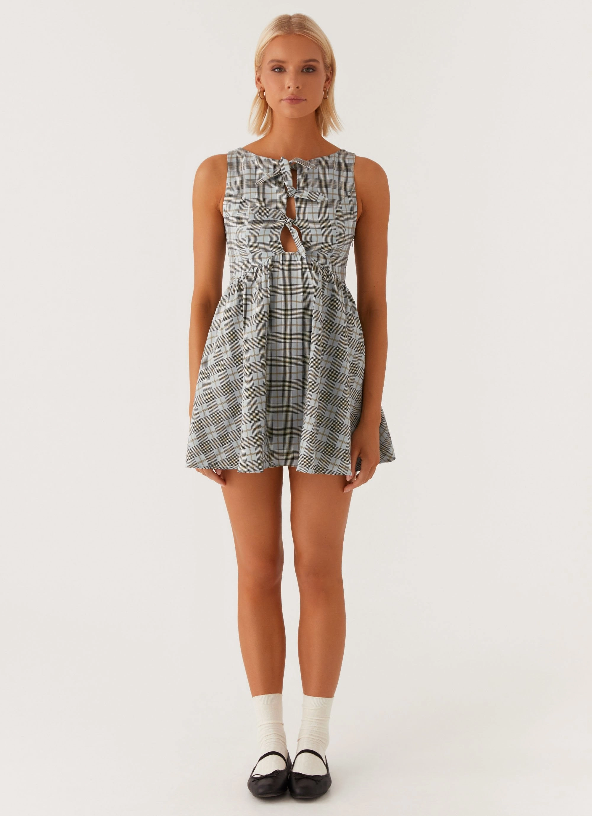 Steffie Mini Dress - Check