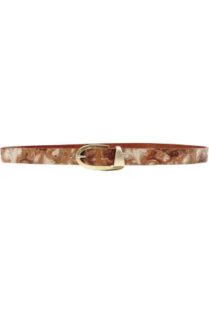Streets Ahead 1 inch Embossed Leather Belt 42234  | Multi AS/ Light Buckle