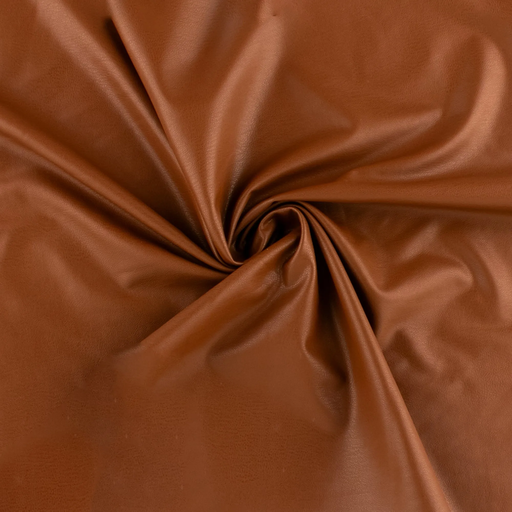 Stretch leather look - LEA - Camel