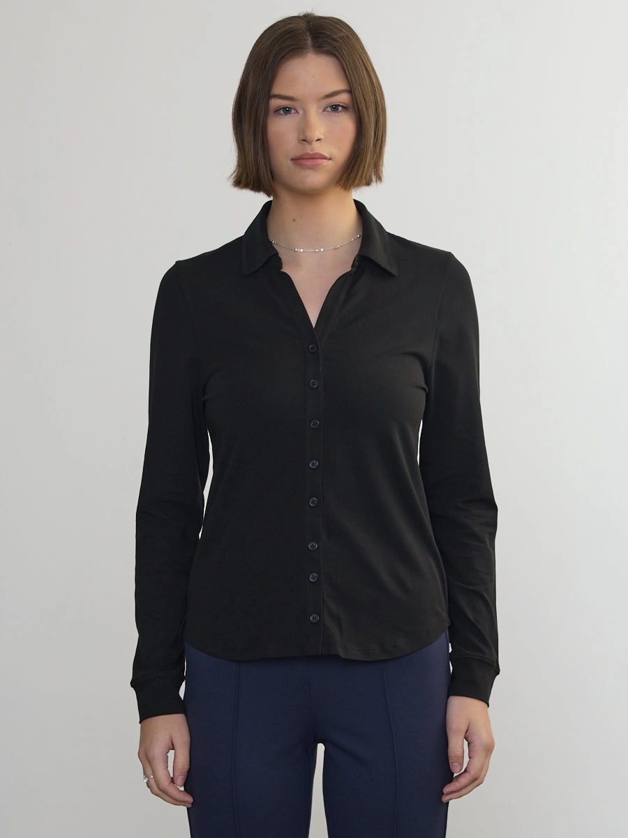 STRETCH PIMA LONG SLEEVE SHIRT