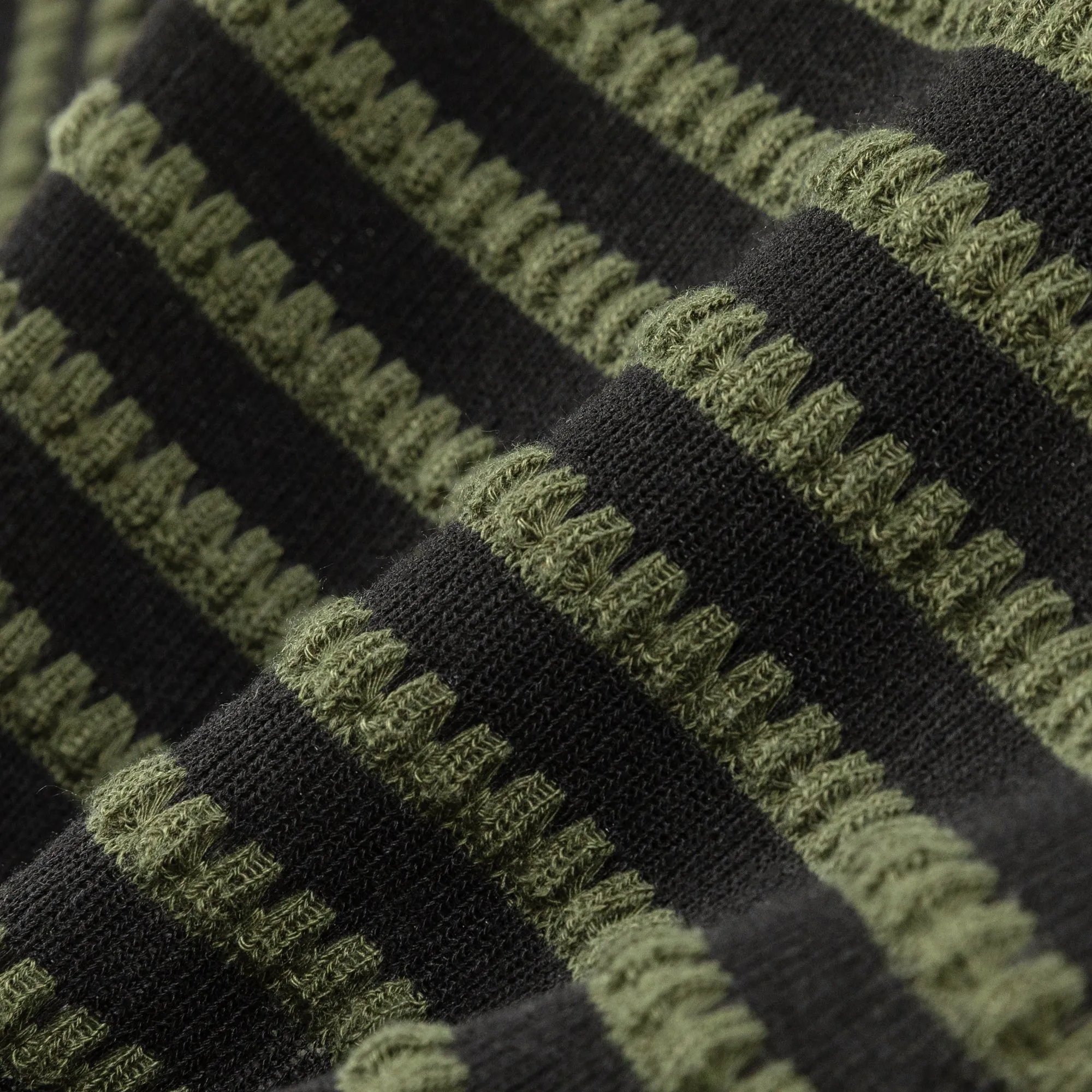 Striped Short Sleeve Knit Cardigan