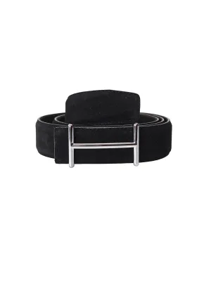 Suede Black Leather Belts