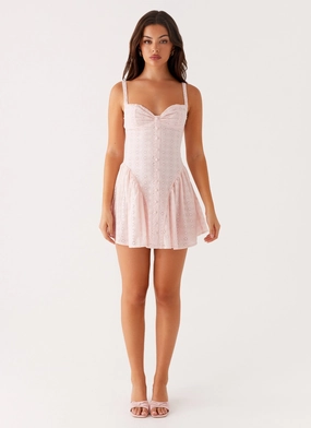 Sugar Plum Mini Dress - Peach Sugar Plum Mini Dress - Peach