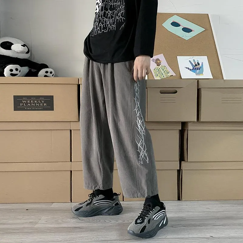 Summer Pants Trendy Loose All-Matching Hong Kong Ankle-Length Printed Pants
