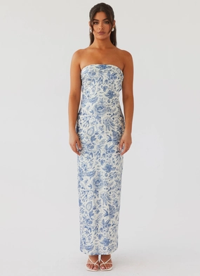 Summer Lover Maxi Dress - Blue Paisley Summer Lover Maxi Dress - Blue Paisley