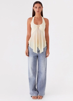 Sunbeam Mesh Top - Yellow Sunbeam Mesh Top - Yellow