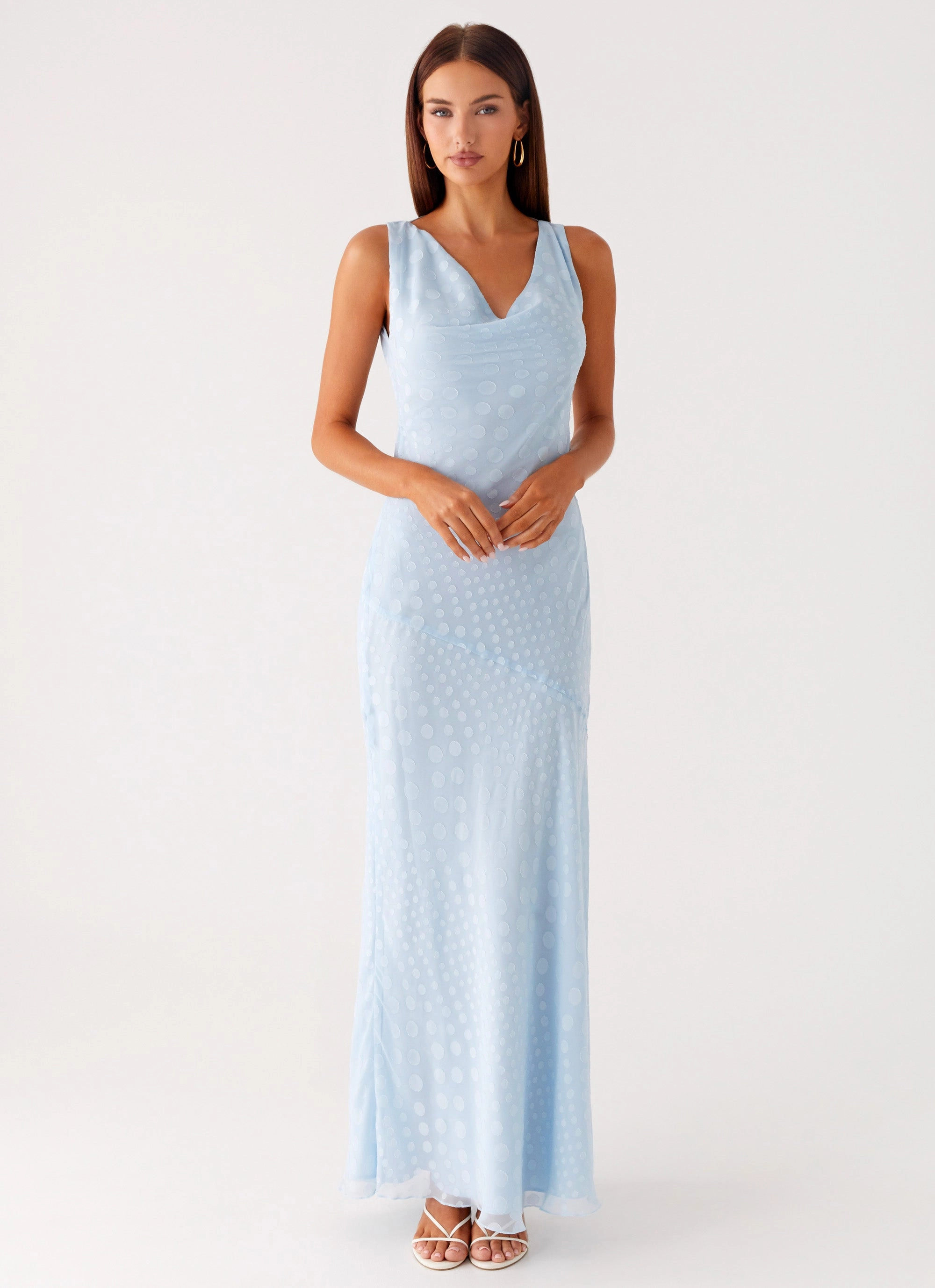 Sundance Chiffon Maxi Dress - Blue