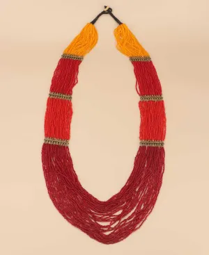 Sunrise Statement Beaded Necklace