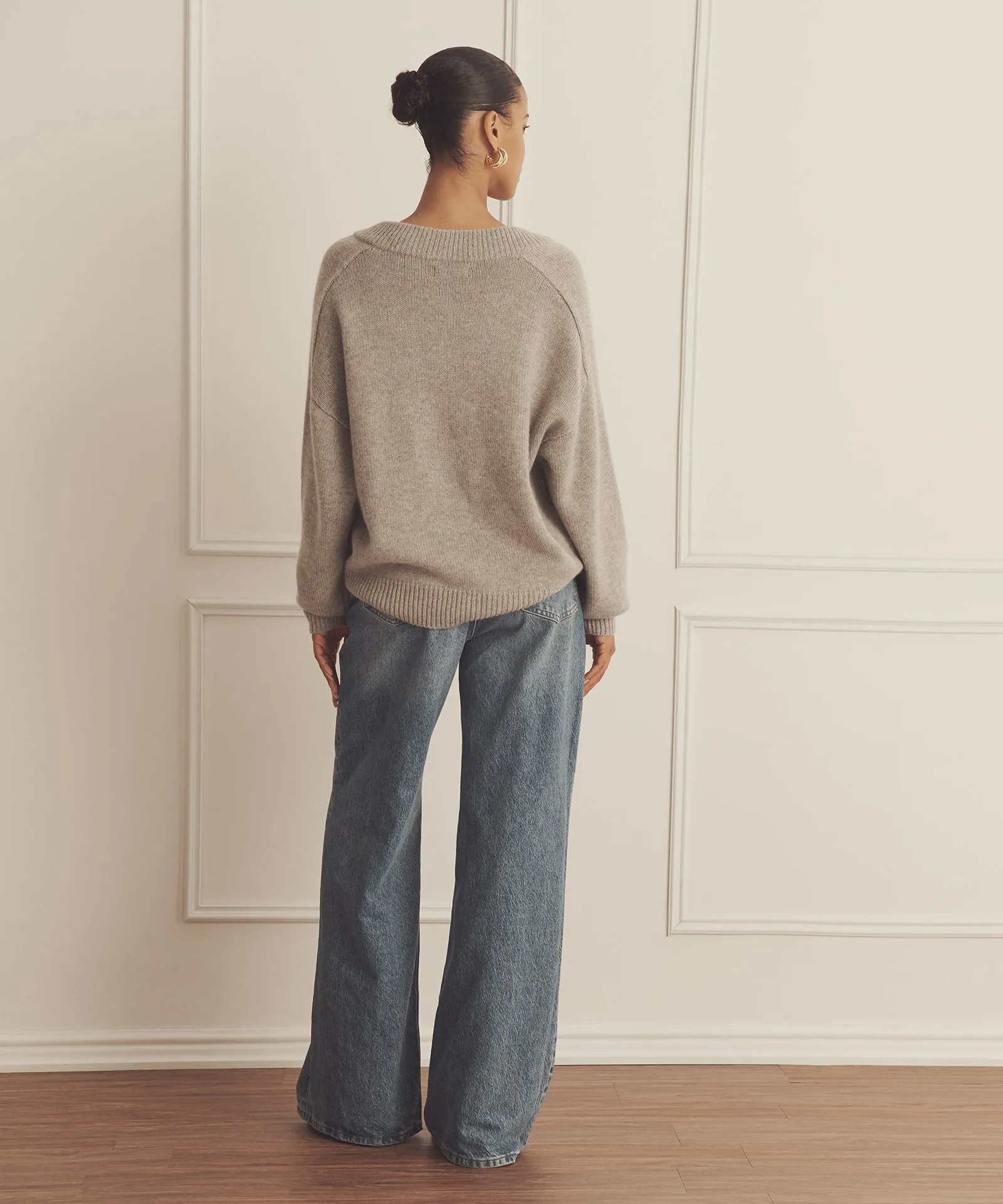 Super Luxe Cashmere V-Neck Sweater