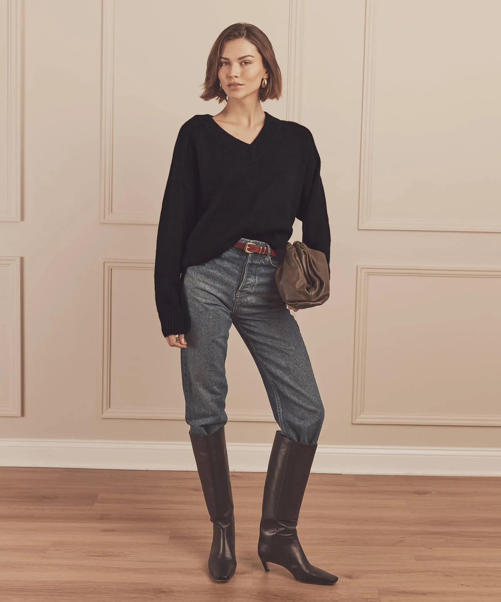 Super Luxe Cashmere V-Neck Sweater