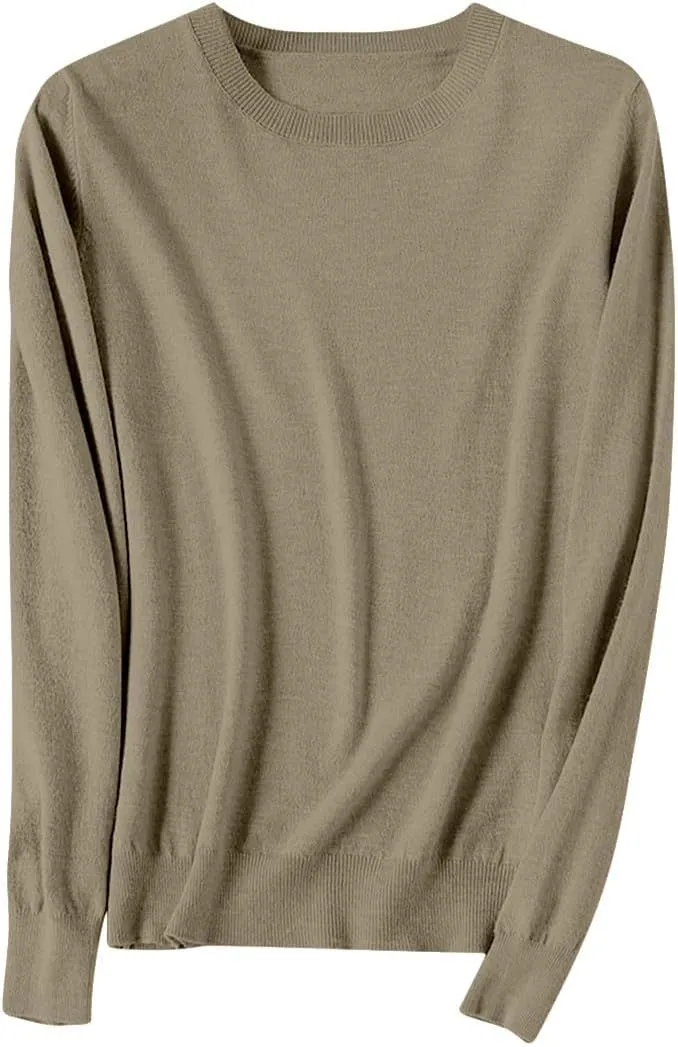 Sweaters for Women Casual Long Sleeve Pullover Tops Fall Lightweight Sweatshirt Workout Crew Neck Outfits
