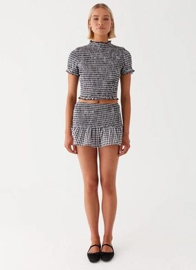 Sweetest Pie Mini Skirt - Black Sweetest Pie Mini Skirt - Black