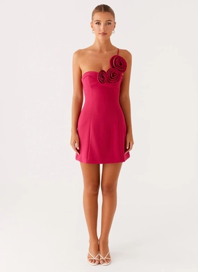 Sweetpea Mini Dress - Fuchsia Sweetpea Mini Dress - Fuchsia