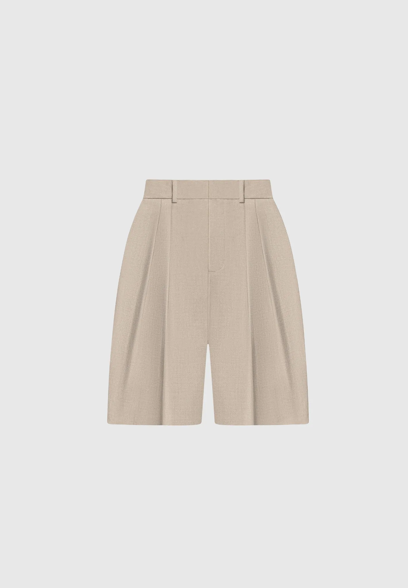 Tailored City Shorts - Taupe