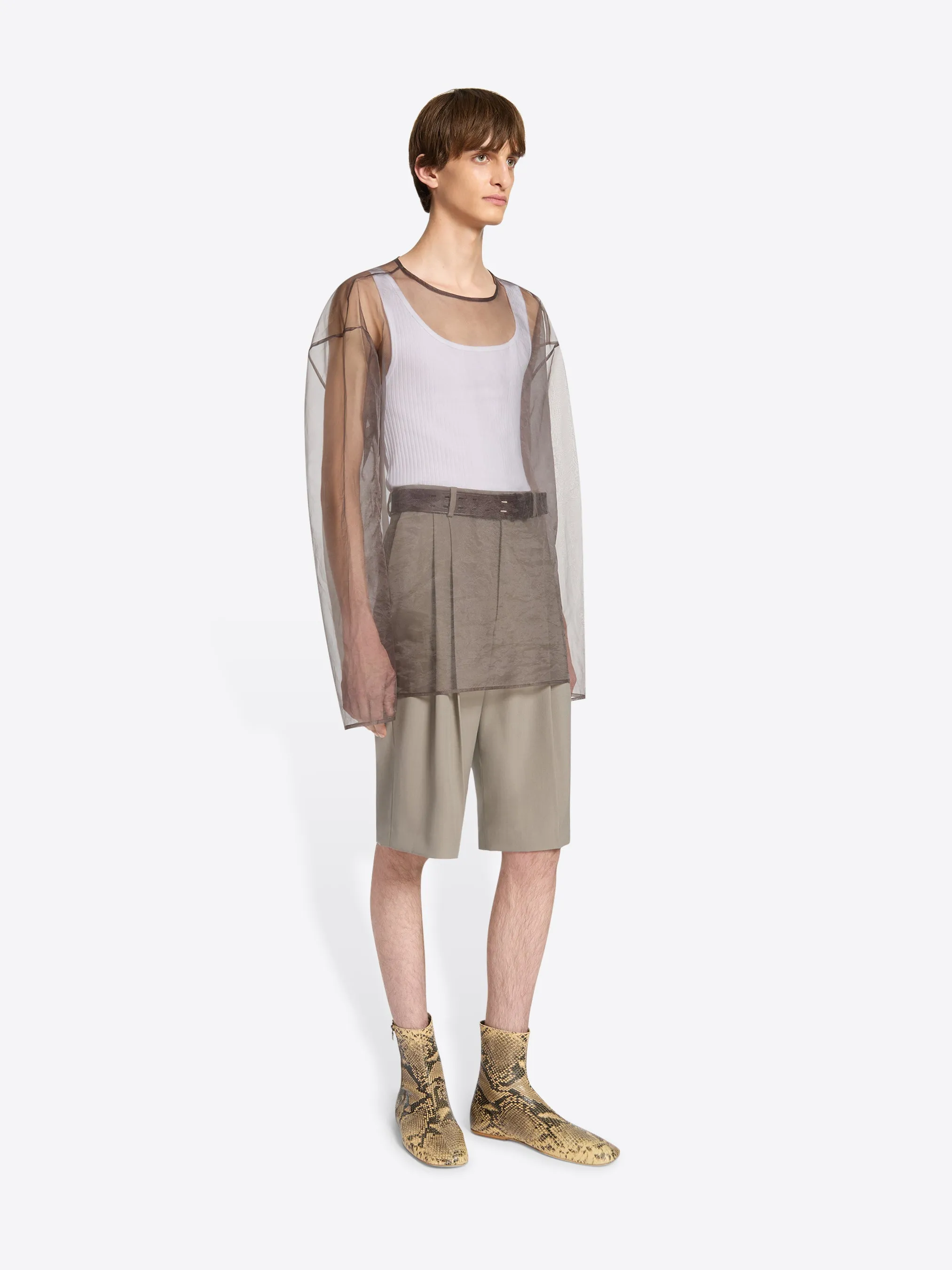 Tailored wool shorts