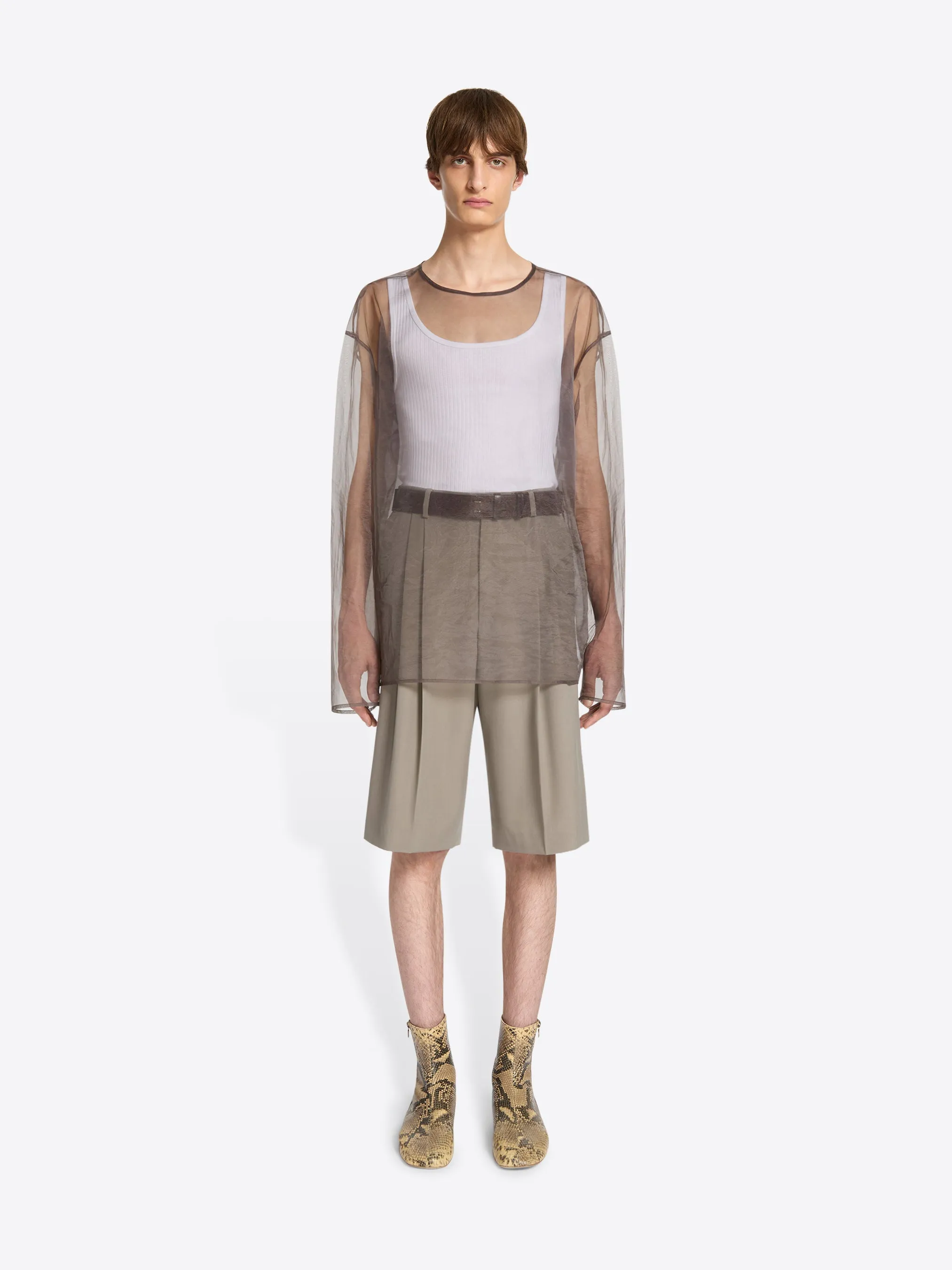 Tailored wool shorts