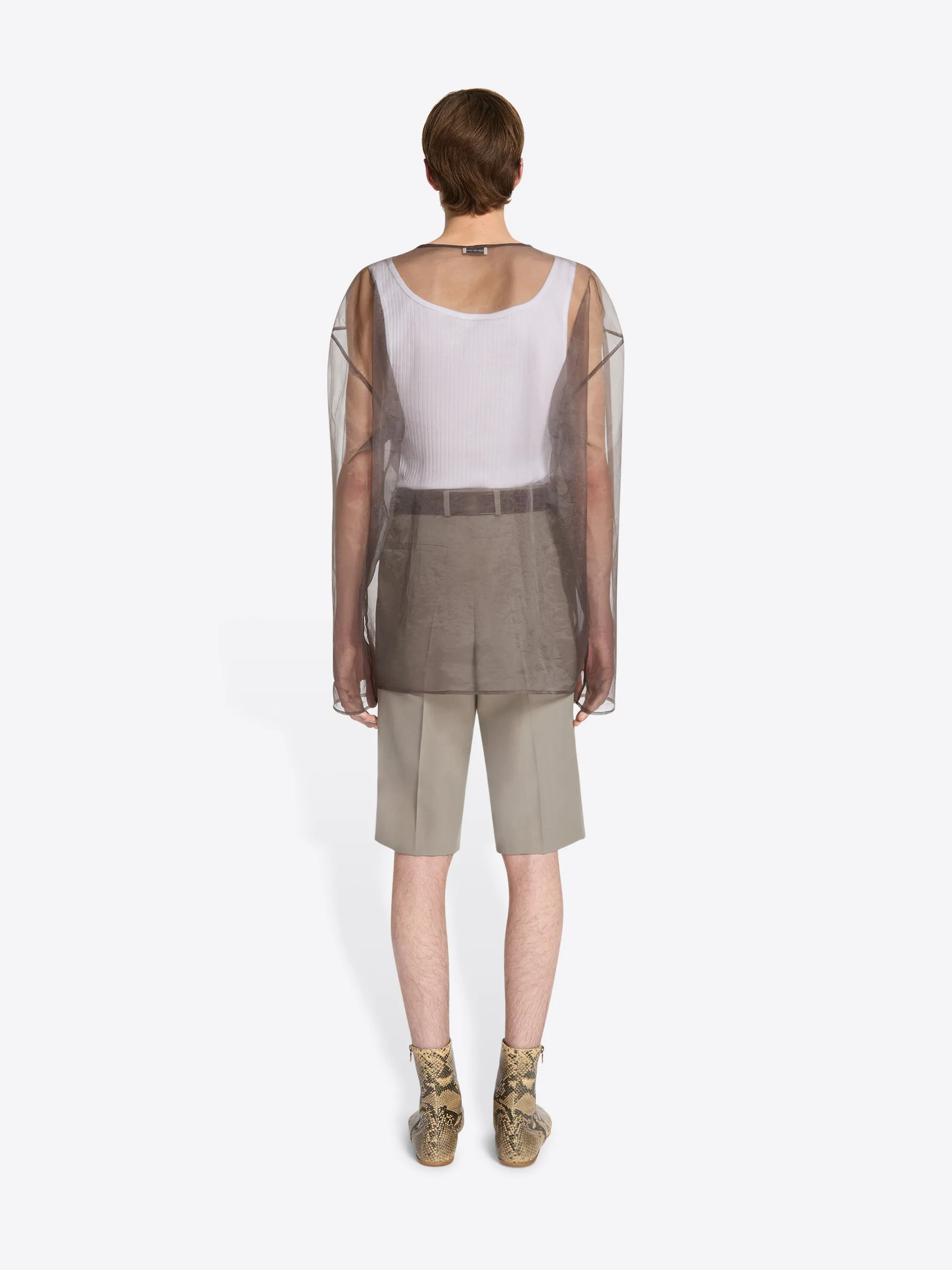 Tailored wool shorts