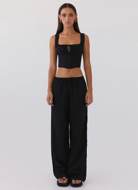 Take Me Away Corset Top - Black Take Me Away Corset Top - Black