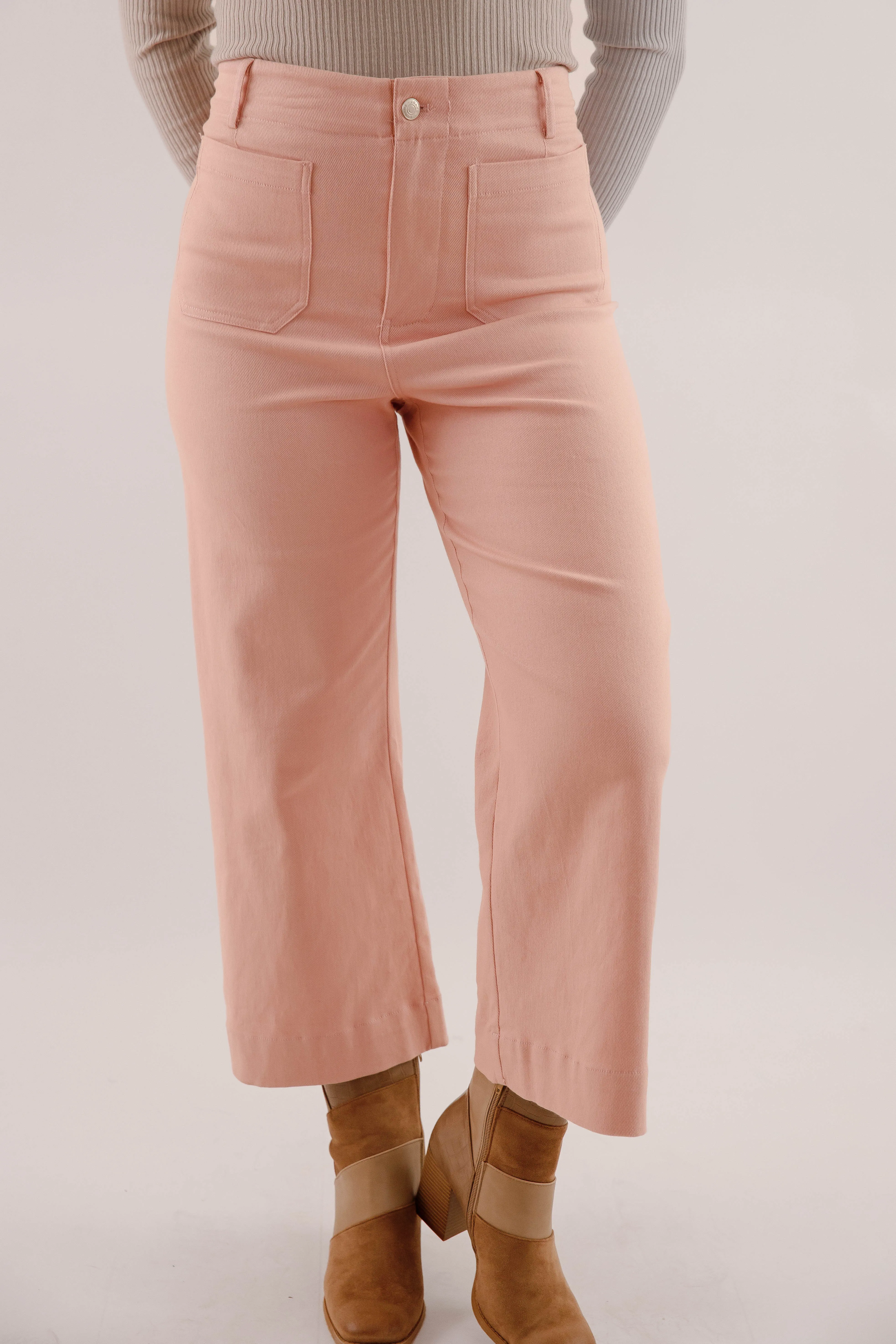 Taking A Pause Denim-Pink