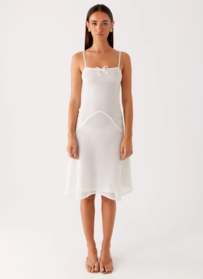 Tamar Midi Dress - White Tamar Midi Dress - White