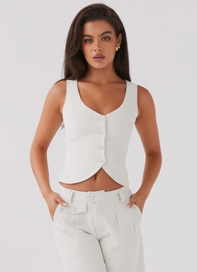 Tammy Suiting Vest - Ivory Tammy Suiting Vest - Ivory