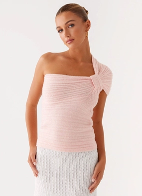 Tansy Knit Top - Pink Tansy Knit Top - Pink