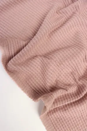 Taupe Brushed Waffle Sweater Knit