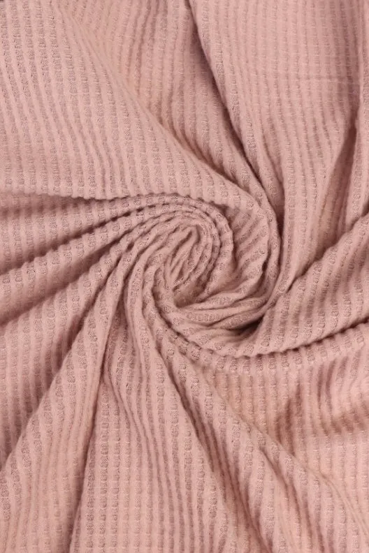 Taupe Brushed Waffle Sweater Knit
