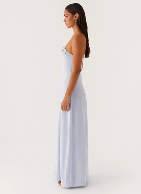 Tayla Linen Maxi Dress - Blue Tayla Linen Maxi Dress - Blue