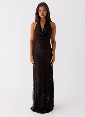 Tempest Cowl Neck Maxi Dress - Black Tempest Cowl Neck Maxi Dress - Black