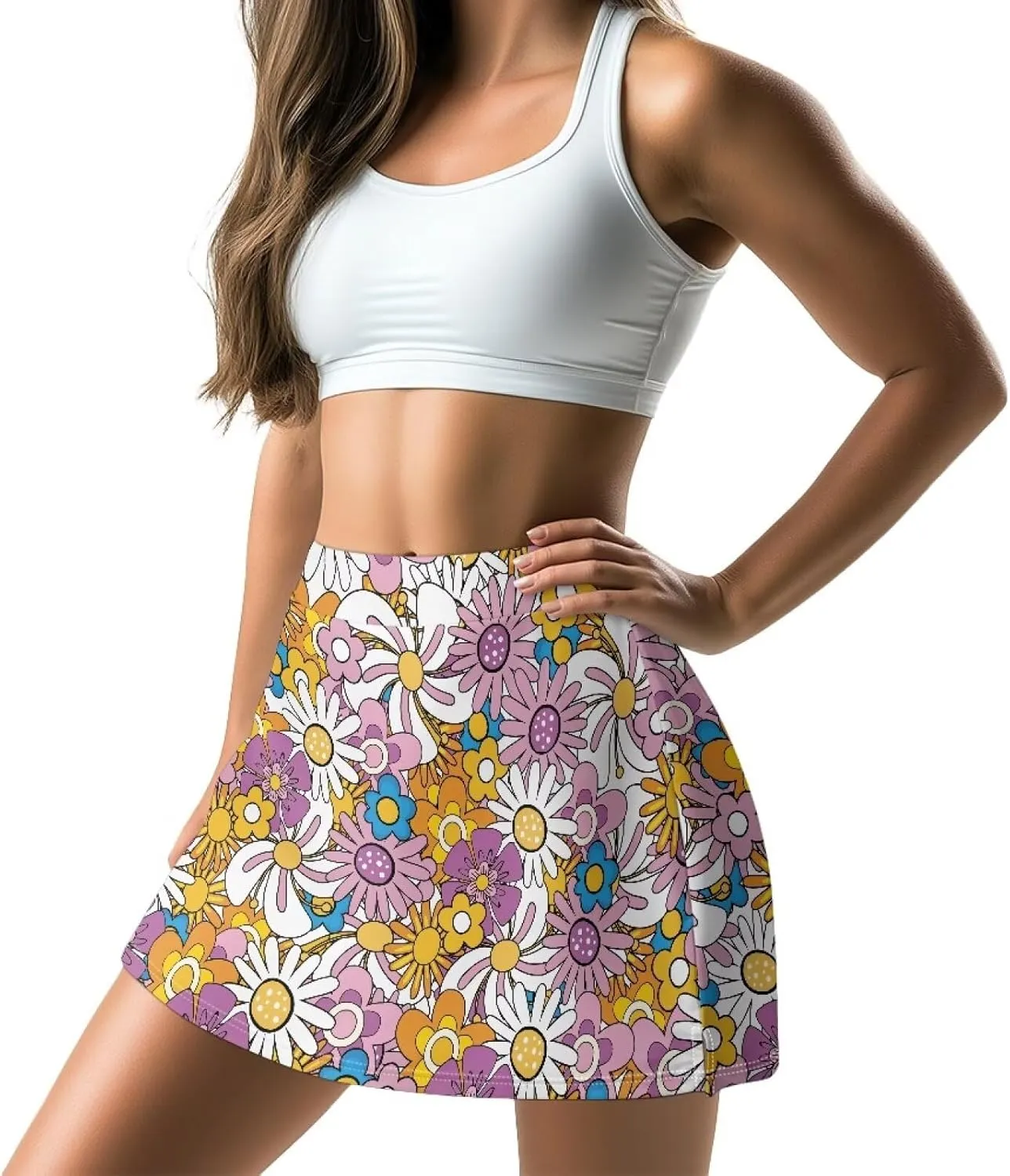 Tennis Skirts for Women High Waisted A Line Pickleball Skort
