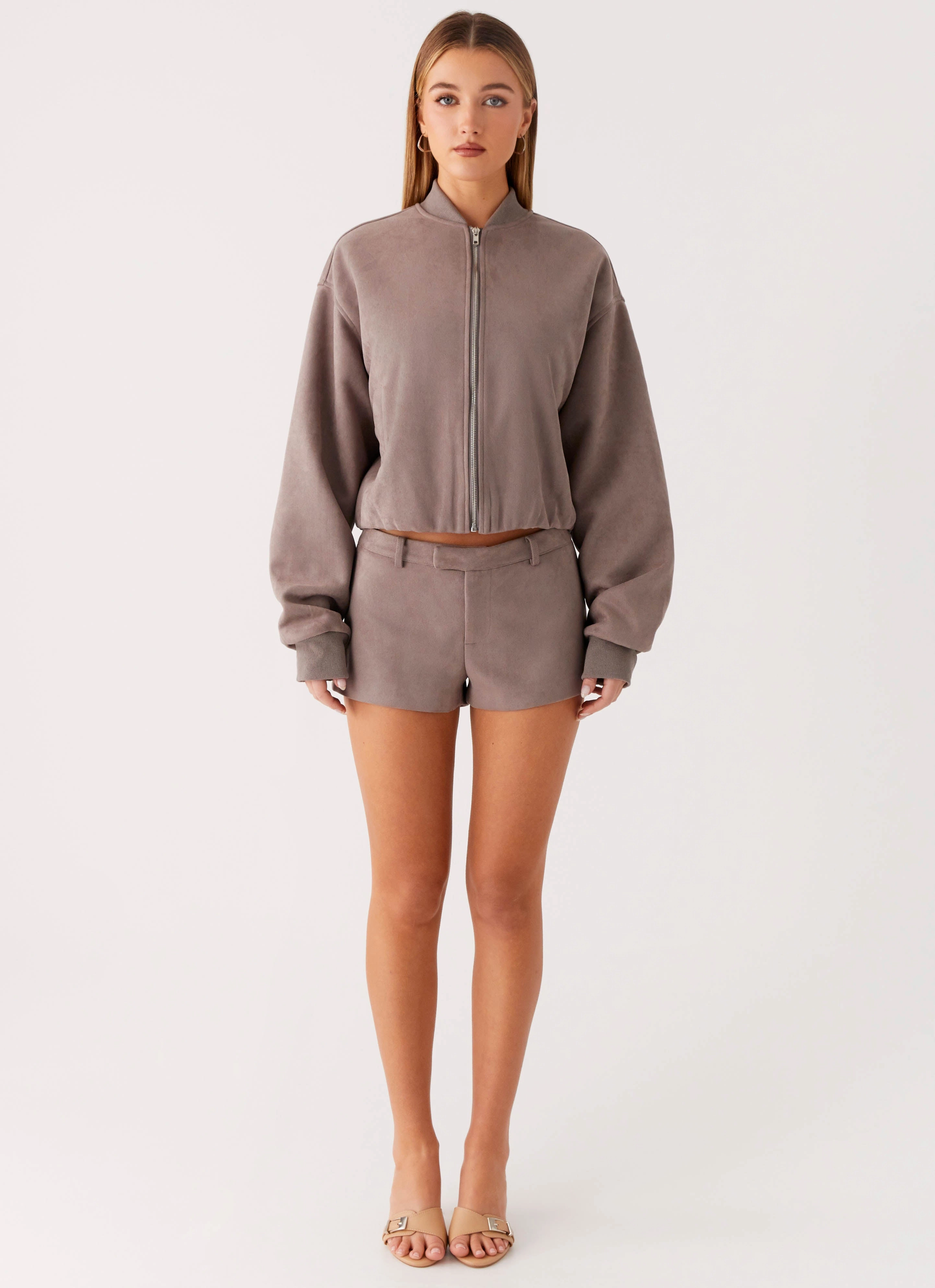 Thats Chill Bomber Jacket - Brown