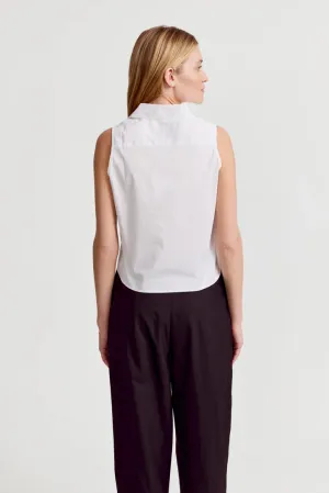 The Shirt The Boxy Cropped Sleeveless Shirt The Shirt The Boxy Cropped Sleeveless Shirt