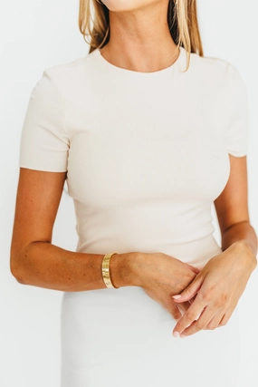 The Charlie Ribbed Maxi Dress in Light Peach - Bump Friendly The Charlie Ribbed Maxi Dress in Light Peach - Bump Friendly