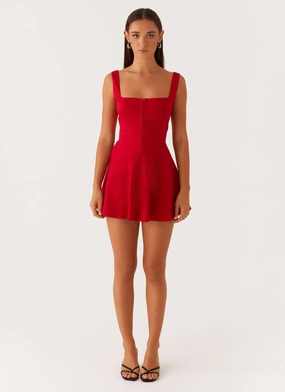 The Isle Mini Dress - Red The Isle Mini Dress - Red